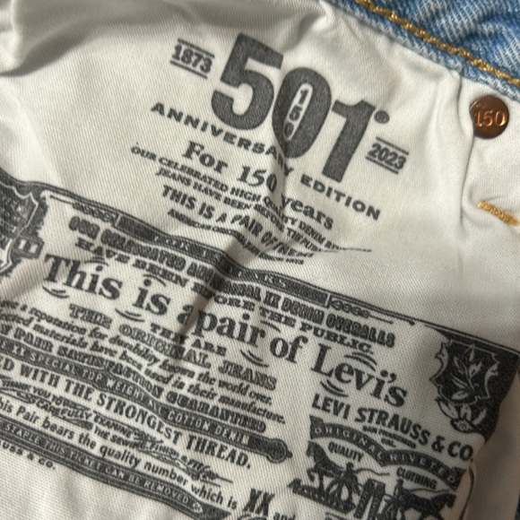 Levi’s 501 Jeans 150th Anniversary Edition 2023 The Original Jean Women’s 24x30 - Picture 10 of 10